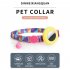 Dog Floral Collar With Holder 18 30cm Adjustable Size Pet Positioning Collar Neck Accessories For Small Medium Large Dogs Blue Rainforest