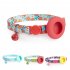 Dog Floral Collar With Holder 18 30cm Adjustable Size Pet Positioning Collar Neck Accessories For Small Medium Large Dogs Blue Rainforest