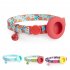 Dog Floral Collar With Holder 18 30cm Adjustable Size Pet Positioning Collar Neck Accessories For Small Medium Large Dogs Red flowers