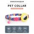 Dog Floral Collar With Holder 18 30cm Adjustable Size Pet Positioning Collar Neck Accessories For Small Medium Large Dogs Rose red geometry