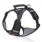 Dog Harness With D-Rings Adjustable Explosion-proof No Pull Reflective Design Oxford Cloth Harnesses Vest