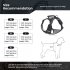 Dog Harness With D Rings Adjustable Explosion proof No Pull Reflective Design Oxford Cloth Harnesses Vest For Hiking Travel Camping Training black S