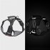Dog Harness With D Rings Adjustable Explosion proof No Pull Reflective Design Oxford Cloth Harnesses Vest For Hiking Travel Camping Training black S