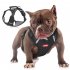 Dog Harness With D Rings Adjustable Explosion proof No Pull Reflective Design Oxford Cloth Harnesses Vest For Hiking Travel Camping Training black S