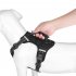 Dog Harness With D Rings Adjustable Explosion proof No Pull Reflective Design Oxford Cloth Harnesses Vest For Hiking Travel Camping Training black S