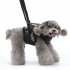 Dog Lift Harness Multi functional Pet Chest Support Lifting Aid Dog Sling With Handle For Old Disabled Joint Injuries Dogs Walking STXB01 black L