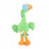 Dog Plush Doll Toy Cartoon Ostrich Animals Bite Resistant Squeaky Plush Doll Teeth Cleaning Interactive Chew Toy For Puppy Dogs Cat Kitten orange As shown