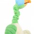 Dog Plush Doll Toy Cartoon Ostrich Animals Bite Resistant Squeaky Plush Doll Teeth Cleaning Interactive Chew Toy For Puppy Dogs Cat Kitten orange As shown