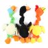 Dog Plush Doll Toy Cartoon Ostrich Animals Bite Resistant Squeaky Plush Doll Teeth Cleaning Interactive Chew Toy For Puppy Dogs Cat Kitten orange As shown
