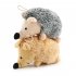 Dog Plush Squeaky Hedgehog Toys Interactive Training Dog Chew Toys For Small And Medium Dogs brown