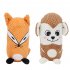 Dog Plush Toys Bite Resistant Cartoon Fox Monkey Squeaky Toys Outdoor Interactive Accessories For Relieve Stress Boredom fox