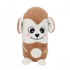 Dog Plush Toys Bite Resistant Cartoon Fox Monkey Squeaky Toys Outdoor Interactive Accessories For Relieve Stress Boredom monkey