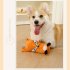 Dog Plush Toys Bite Resistant Cartoon Fox Monkey Squeaky Toys Outdoor Interactive Accessories For Relieve Stress Boredom fox