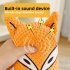 Dog Plush Toys Bite Resistant Cartoon Fox Monkey Squeaky Toys Outdoor Interactive Accessories For Relieve Stress Boredom fox