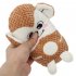 Dog Plush Toys Bite Resistant Cartoon Fox Monkey Squeaky Toys Outdoor Interactive Accessories For Relieve Stress Boredom fox