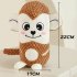Dog Plush Toys Bite Resistant Cartoon Fox Monkey Squeaky Toys Outdoor Interactive Accessories For Relieve Stress Boredom fox