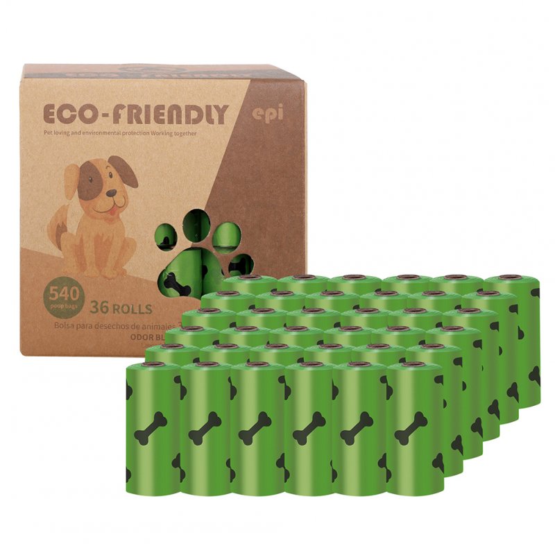 Dog Poop  Bag Pet Poop Picker Degradable Poop Picker Eco-friendly Dog Waste  Disposal  Bags 36 rolls (environmental printing thickness 1.5 ribbon fragrance)