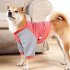 Dog Shirt Pullover Full Belly Coverage Anti hair Loss Sunscreen Striped Cotton Shirt For Medium Large Dog orange stripes M