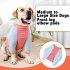 Dog Shirt Pullover Full Belly Coverage Anti hair Loss Sunscreen Striped Cotton Shirt For Medium Large Dog orange stripes M
