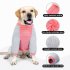 Dog Shirt Pullover Full Belly Coverage Anti hair Loss Sunscreen Striped Cotton Shirt For Medium Large Dog orange stripes M