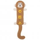 Dog Squeaky Toys No Stuffing Plush Dogs Chew Toy Small Medium Large Breed Chewer Squeak Stimulation Pets Supplies monkey