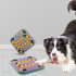 Dog Track foraging Plate Anti choking Slow Food Bowl Interactive Training Toys Pet Supplies for Relieve Boredom Grey