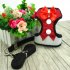 Dog Traction Rope Elegant Bow Dog Harness with Cloth Mesh Puppy Vest