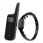 Dog Training Collar Wrap-Around Shock Remote Control W/3 Training Modes Sound, Vibration, And Adjustable Shock Levels, Dog Anti-barking Collar black A drag