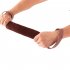 Dog Training Leather Bite Tug Stick with Double Handle for Pet Puppy Sports Toy Random Color