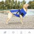Dog Winter Warm Coat With Zipper Windproof Waterproof Warm Cold Resistant Dog Snow Jacket Vest For Small Medium Large Dogs Royal blue L