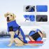 Dog Winter Warm Coat With Zipper Windproof Waterproof Warm Cold Resistant Dog Snow Jacket Vest For Small Medium Large Dogs Royal blue L
