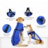 Dog Winter Warm Coat With Zipper Windproof Waterproof Warm Cold Resistant Dog Snow Jacket Vest For Small Medium Large Dogs Royal blue L