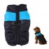 Doggie Puppy Comfortable Warm Vest Jacket Coat Pet Ski Vest Waterpoof Sport Clothes Blue S