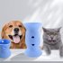 Dogs Silicone Food Slow Feeder Toy With Strong Suction Cup Anti Choke Large Capacity Food Dispenser For Medium Large Dogs  18 x 11cm  blue