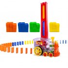 Domino Train Domino Blocks Set Building Stacking Toy Blocks Domino Set for 3 7 Year Old Boys Girls Kids Gifts as shown