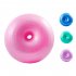 Donut Exercise Ball Workout Core Training Ball Swiss Stability Ball For Yoga Pilates Balance Training In Gym Office Classroom 50cm Blue with pump