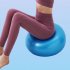 Donut Exercise Ball Workout Core Training Ball Swiss Stability Ball For Yoga Pilates Balance Training In Gym Office Classroom 50cm Blue with pump