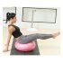 Donut Yoga Ball Thicken Explosion proof Inflatable Balance Fitness Balance Ball with Inflator Pink