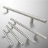 Door Drawer Kitchen Cabinet Bookcase Stainless Steel T Bar Handle Pulls Knobs Single Hole Double Point Fixed Handles 500mm