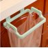 Door Hanging Garbage Bag Holder Rag Rack for Home Kitchen Cabinet Storage green