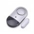 Door Window Security Alarm Household Ultra thin Wireless Magnetic Anti theft Alarm Silver