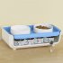 Double Cat Dog Bowl Food Water Ceramic Bowl Adjustable Oblique Neck Protection Pet Feeder For Kitten Puppy yellow