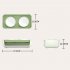 Double Cat Dog Bowl Food Water Ceramic Bowl Adjustable Oblique Neck Protection Pet Feeder For Kitten Puppy green