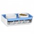Double Cat Dog Bowl Food Water Ceramic Bowl Adjustable Oblique Neck Protection Pet Feeder For Kitten Puppy yellow