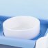 Double Cat Dog Bowl Food Water Ceramic Bowl Adjustable Oblique Neck Protection Pet Feeder For Kitten Puppy yellow