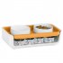 Double Cat Dog Bowl Food Water Ceramic Bowl Adjustable Oblique Neck Protection Pet Feeder For Kitten Puppy yellow