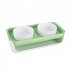 Double Cat Dog Bowl Food Water Ceramic Bowl Adjustable Oblique Neck Protection Pet Feeder For Kitten Puppy yellow
