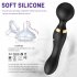 Double Ended Vibrating Wand Silicone Massager G Spot Vibrator 8 Unique Vibrating Functions Dildo Adult Sexy Product Type B   purple