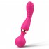 Double Ended Vibrating Wand Silicone Massager G Spot Vibrator 8 Unique Vibrating Functions Dildo Adult Sexy Product Type B   purple