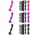 Double Ended Vibrating Wand Silicone Massager G Spot Vibrator 8 Unique Vibrating Functions Dildo Adult Sexy Product Type B   purple